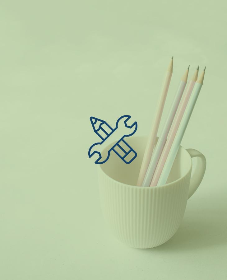 Pencil Background with tools