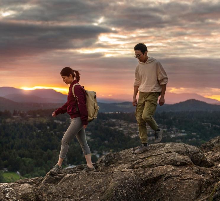 A couple hikes along the rocks atop PKOLS (formerly Mount Douglas) Regional Park in Victoria, BC